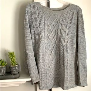 Cable knit sweater